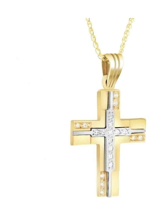 Femeiesc Aur Cruce 14K