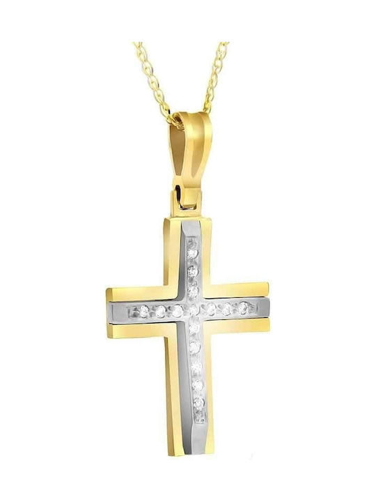 Femeiesc Aur Cruce 14K