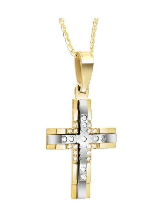 Femeiesc Aur Cruce 14K