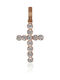 Women's Rose Gold Cross 14K