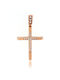 Women's Rose Gold Cross 14K