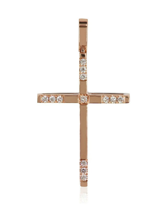 Damen Gold Kreuz 18K