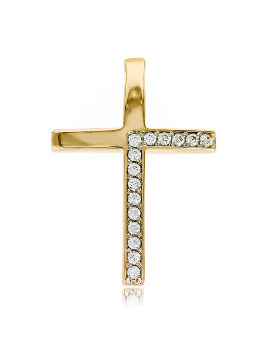 Damen Gold Kreuz 14K