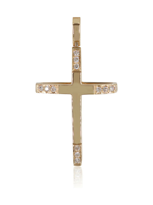 Femeiesc Aur Cruce 18K