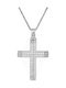 Women's White Gold Cross 14K with Chain