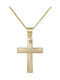 Herren Gold Kreuz 9K mit Kette