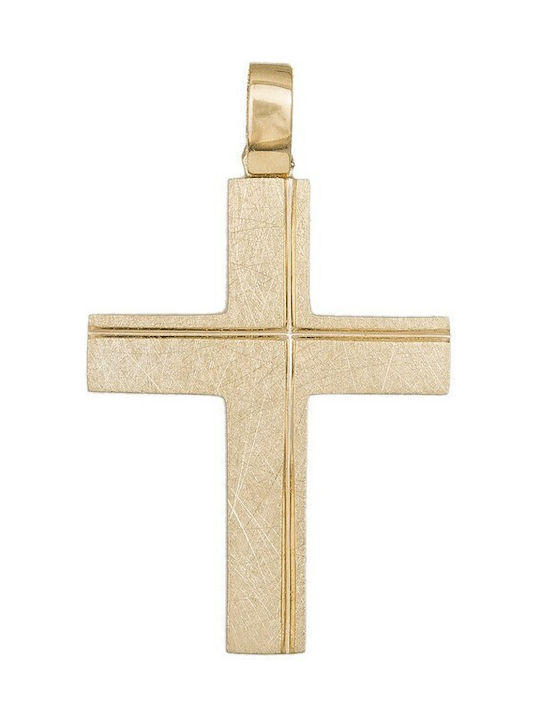 Herren Gold Kreuz 14K