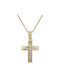 Damen Gold Kreuz 9K mit Kette