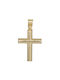 Men's Gold Cross 9K Double Sided