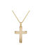 Men's Gold Cross 14K with Chain