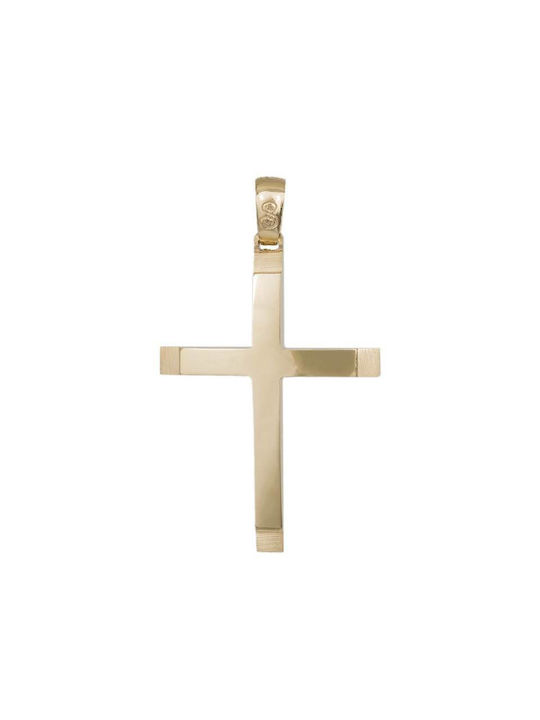 Herren Gold Kreuz 14K