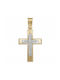 Damen Gold Kreuz 14K