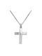 Women's White Gold Cross 14K with Chain