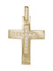 Women's Gold Cross 14K Double Sided