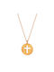 Women's Cross from Gold Plated Silver with Chain