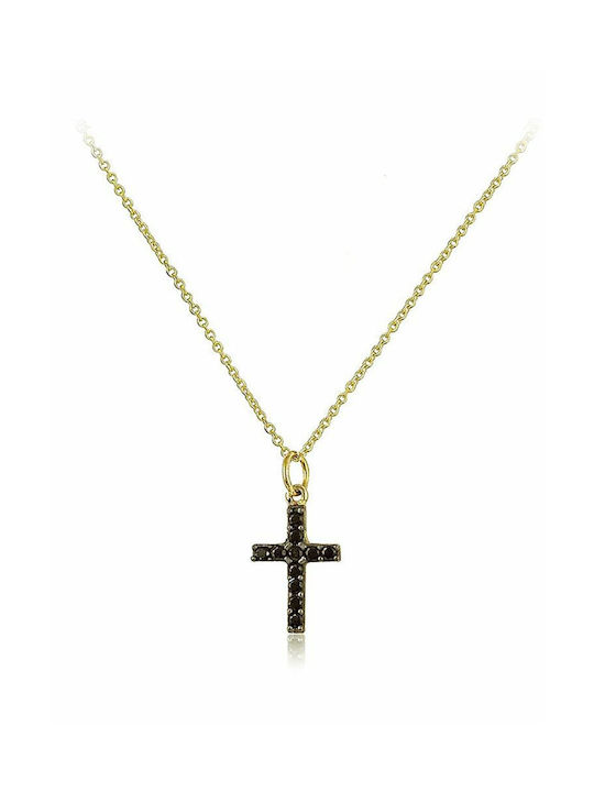 Gold Kreuz 14K mit Kette