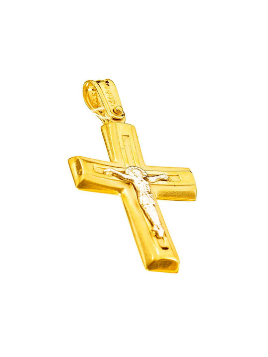 Men's Gold Cross 14K with the Crucified