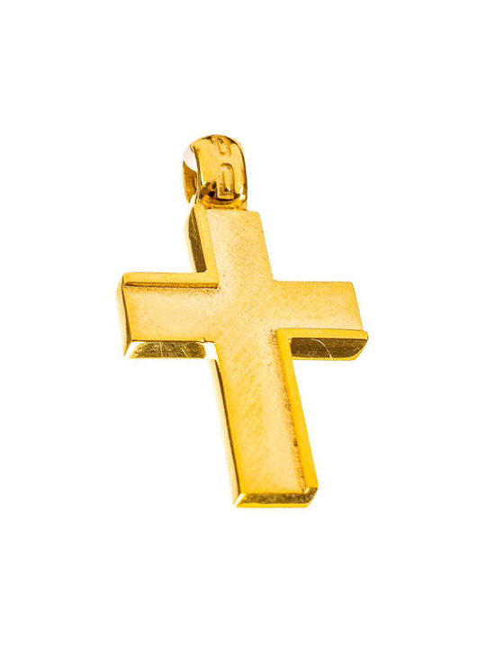 Herren Gold Kreuz 14K