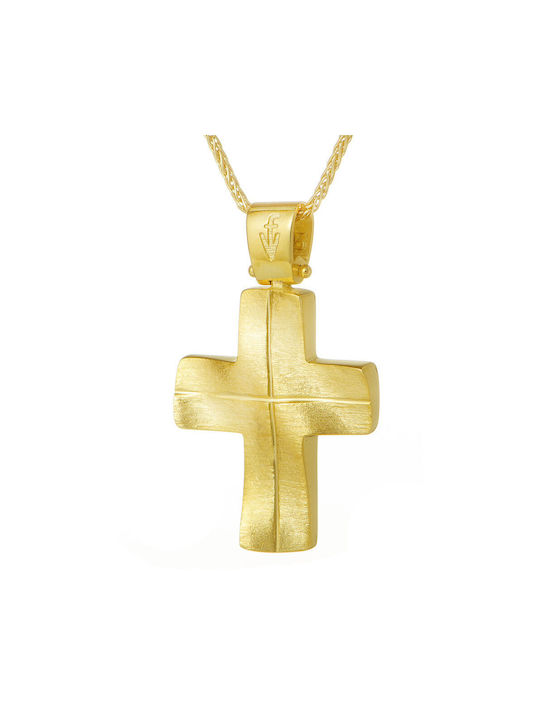 Damen Gold Kreuz 14K