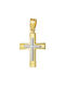 Damen Gold Kreuz 14K