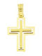 Al'Oro Men's Gold Cross 14K