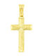 Al'Oro Men's Gold Cross 14K
