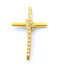 PS Silver Gold Cross 14K