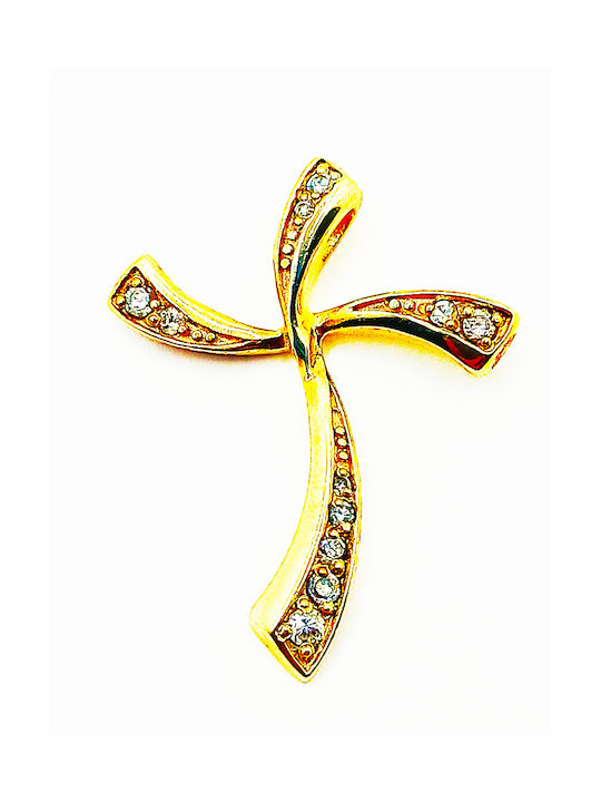 PS Silver Cross from Gold Plated Silver