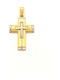 PS Silver Gold Cross 14K