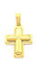 PS Silver Gold Cross 14K