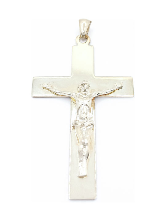 PS Silver Cross with the Crucified from Silver