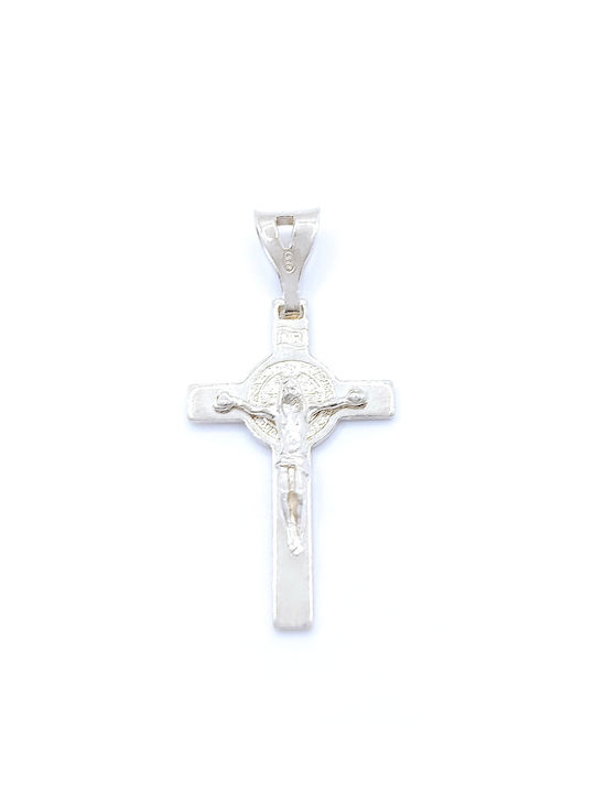 PS Silver Cross with the Crucified from Silver