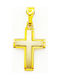 PS Silver Gold Cross 14K