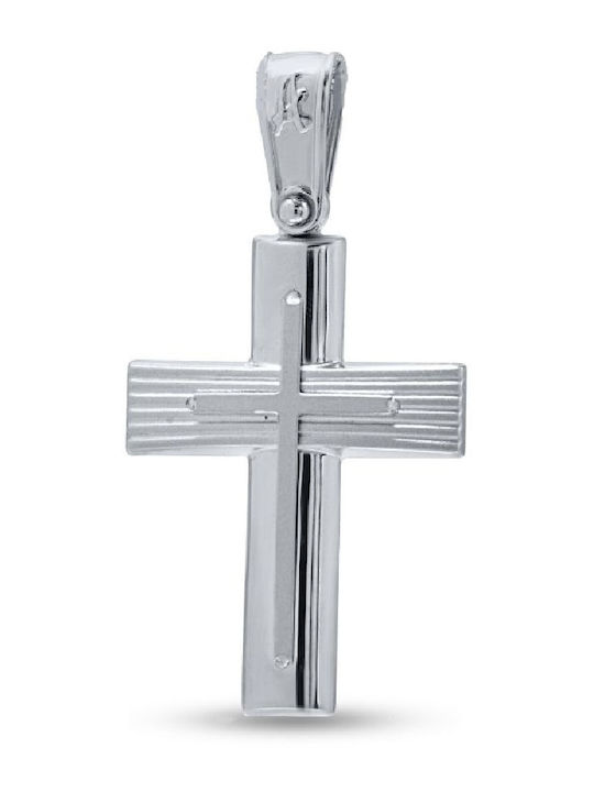Anorado Herren Weißgold Kreuz 14K
