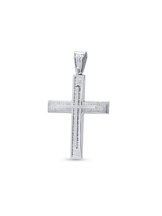 Anorado Herren Weißgold Kreuz 14K