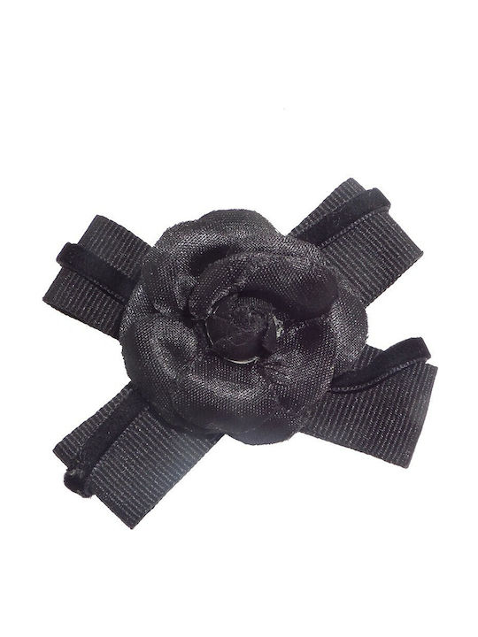 Pin Flower Black