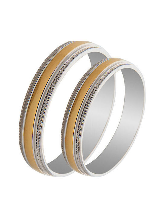 Ehering-Set Zweifarbig 14K