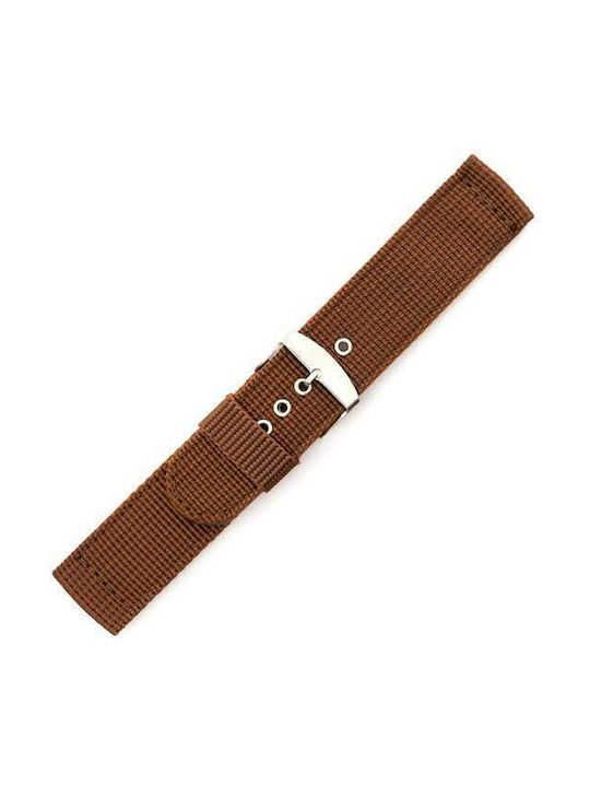 Fabric Strap Brown 18mm