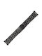 Brățară din metal Negru 24mm
