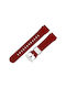 Rubber Strap Burgundy 22mm