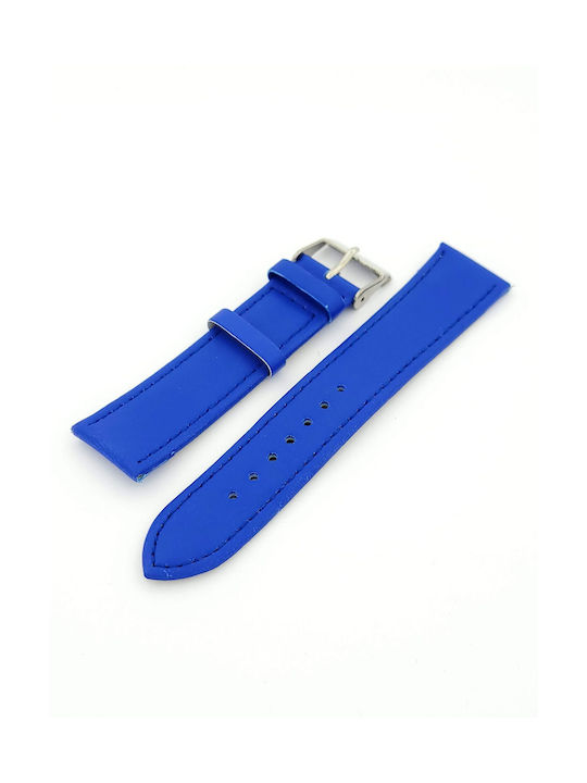 Leather Strap Blue 20mm