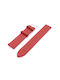 Leather Strap Red 18mm