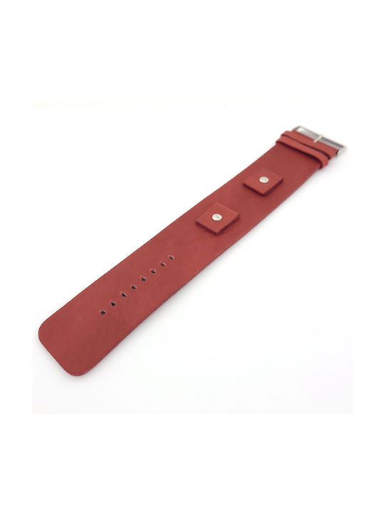 Lederriemen Rot 40mm