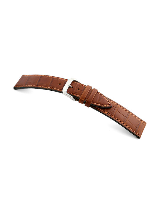 Rios Leather Strap Brown 22mm