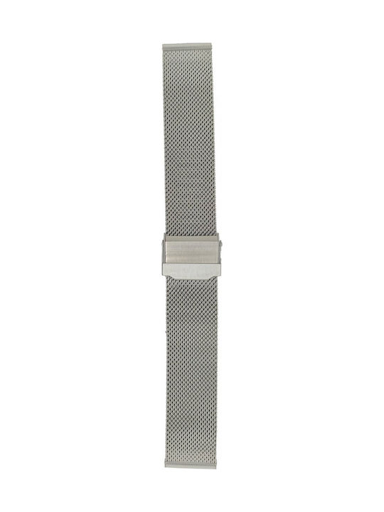 Mertzios.gr Metallic Bracelet Silver 16mm