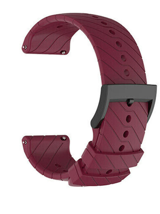 KOSTELO Gummi-Armband Burgundisch 24mm