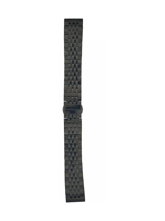Mertzios.gr Metallic Bracelet Black 12mm