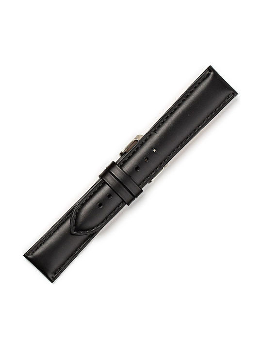 KOSTELO Leather Strap Black 18mm