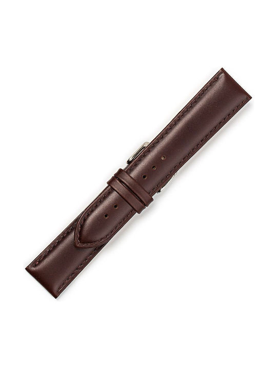 KOSTELO Leather Strap Brown 18mm
