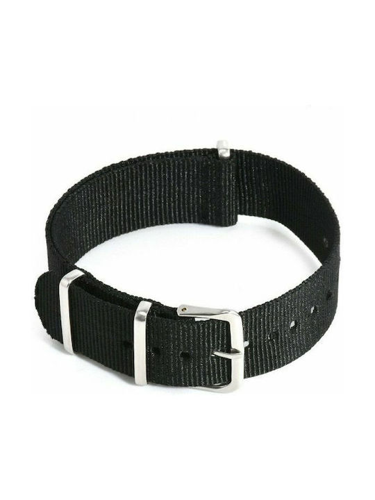 Fabric Strap Nato Black 18mm